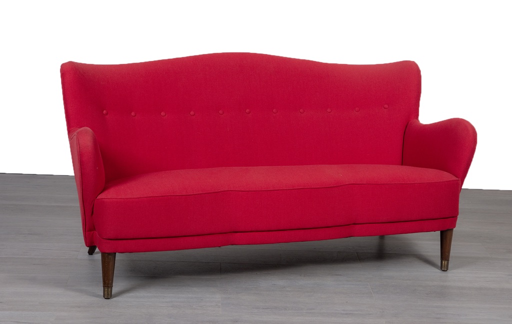 Enquiring about Danish 1960's Red Upholstered Sofa