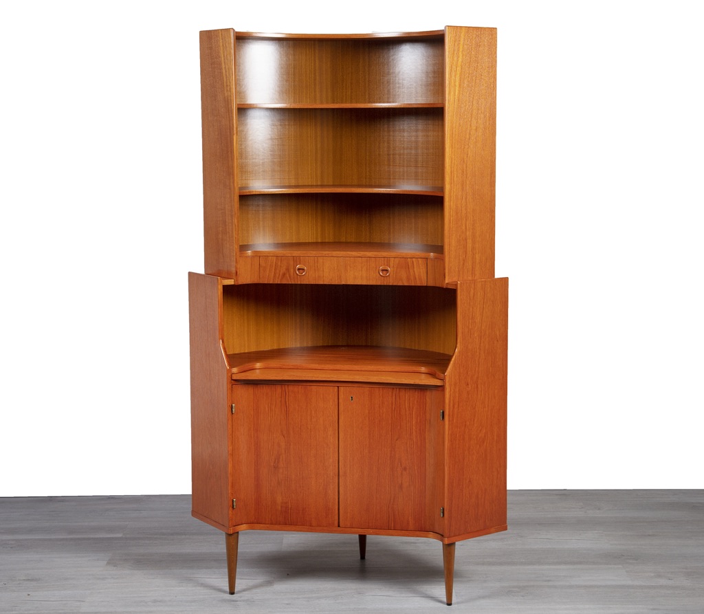 Enquiring about Danish 1960's Teak Corner Cabinet Bookcase