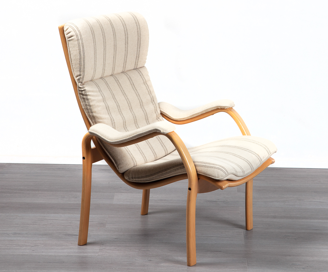 Enquiring about Danish 1970s Beech Frame Armchair in Wool