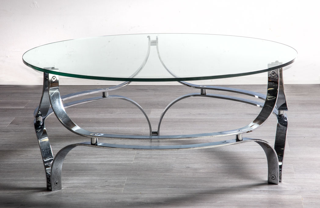 Enquiring about Italian 1960's Chrome & Glass Coffee Table