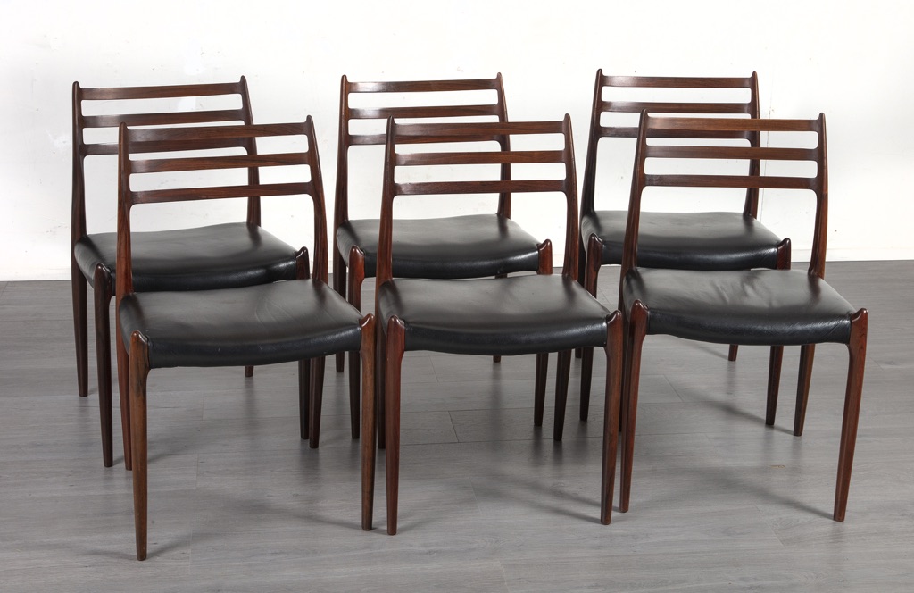 Enquiring about Danish 1960’s Set x 6 Brazilian Rosewood Chairs by Niels Moller