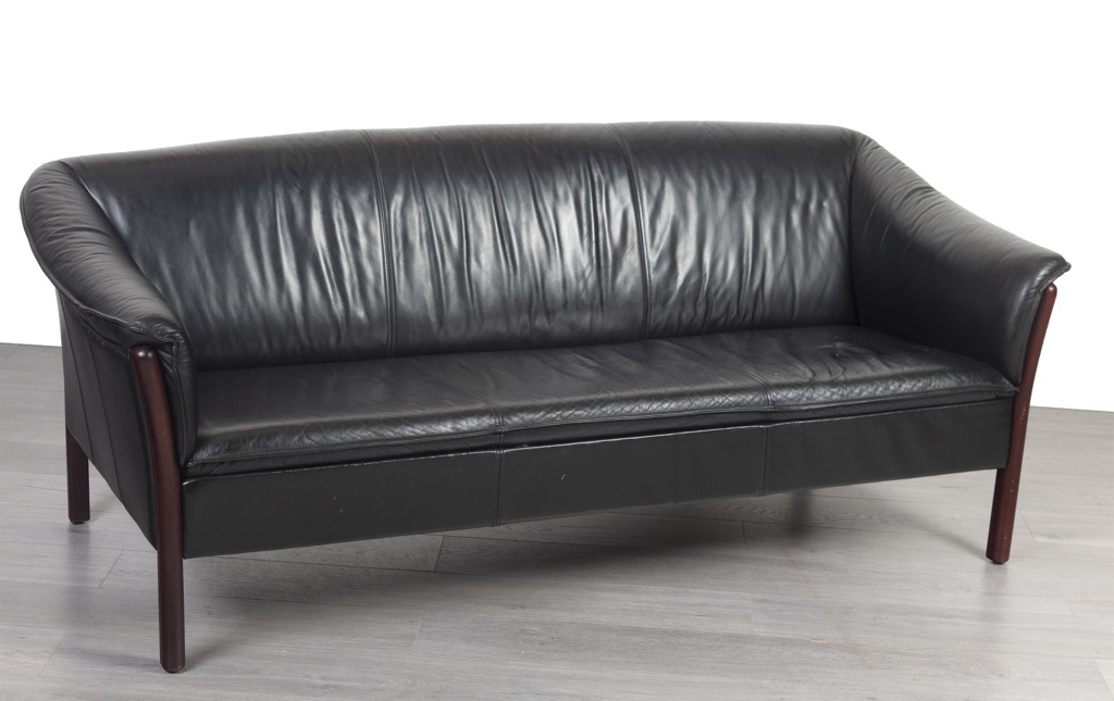 Enquiring about Danish Black Leather 3-Seater Sofa