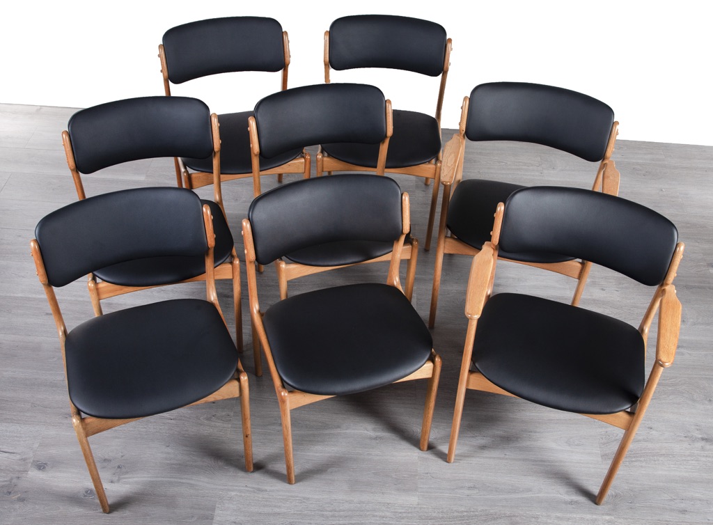 Enquiring about Danish 1960's Set x 8 Oak Erik Buch Dining Chairs