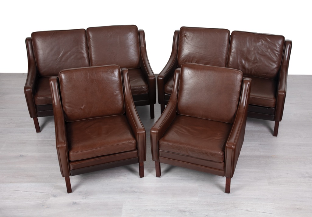 Enquiring about Danish 1960s Brown Leather Armchairs & Sofas