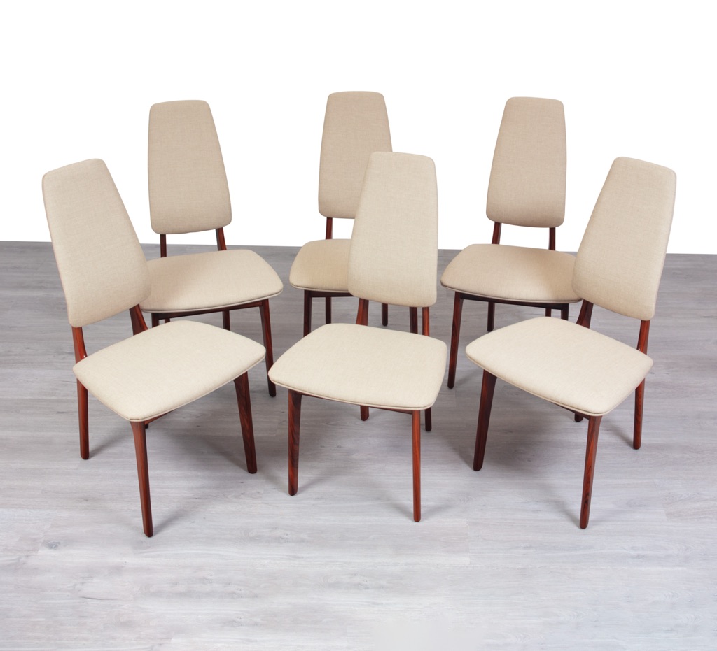 Enquiring about Rare Danish 1960s Designer Brazilian Rosewood Dining Chairs